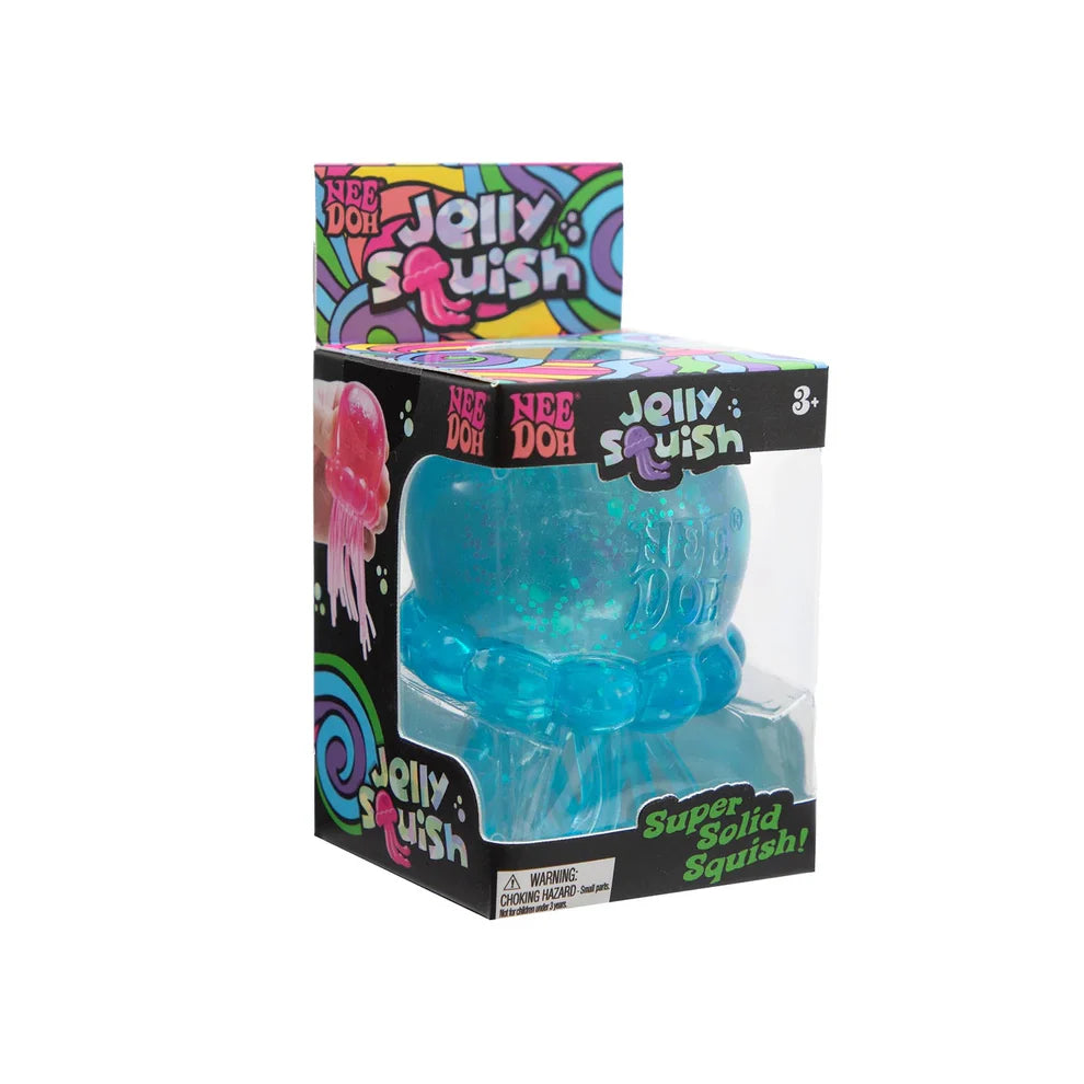 NeeDoh JellySquish Squishy Fidget Toy Blue